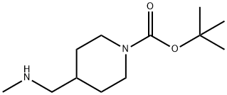 4-[(METHYLAMINO)METHYL]PIPERIDINE-1-CARBOXYLIC ACID TERT-BUTYL ESTER Struktur