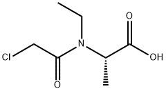 Alanine,  N-(chloroacetyl)-N-ethyl-  (9CI) Struktur