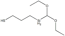 3-(diethoxymethylsilyl)-1-Propanethiol Struktur