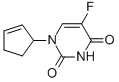 1-(2-CYCLOPENTEN-1-YL)-5-FLUORO-2,4(1H,3H)-PYRIMIDINEDIONE Struktur