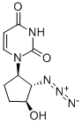 1-((1R,2S,3S)-2-AZIDO-3-HYDROXYCYCLOPENTYL)PYRIMIDINE-2,4(1H,3H)-DIONE Struktur