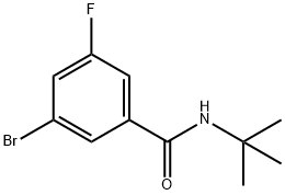 3-BroMo-N-tert-butyl-5-fluorobenzaMide Struktur