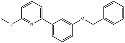 2-[3-(Benzyloxy)phenyl]-6-Methoxypyridine Struktur