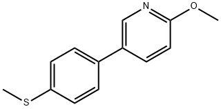 2-Methoxy-5-[4-(Methylsulfanyl)phenyl]pyridine Struktur