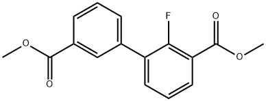 DiMethyl 2-fluorobiphenyl-3,3'-dicarboxylate Struktur