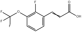 2-Fluoro-3-(trifluoroMethoxy)cinnaMic acid Struktur