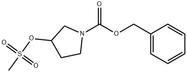 1-((BENZYLOXY)CARBONYL)PYRROLIDIN-3-YL METHANESULFONATE Struktur