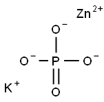 potassium zinc phosphate  Struktur