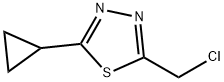 2-CHLOROMETHYL-5-CYCLOPROPYL-1,3,4-THIADIAZOLE Struktur