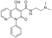 1,8-Naphthyridine-3-carboxamide, 1,2-dihydro-N-(2-(dimethylamino)ethyl )-4-hydroxy-2-oxo-1-phenyl- Struktur