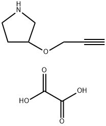 3-(Prop-2-yn-1-yloxy)pyrrolidine oxalate Struktur