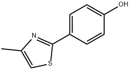 2-(4-羥基苯基)-4-甲基噻唑 結(jié)構(gòu)式