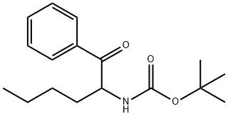 (1-BENZOYL-PENTYL)-CARBAMIC ACID TERT-BUTYL ESTER Struktur