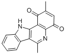 2,6-Dimethyl-1H-indolo(3,2-c)quinoline-1,4(11H)-dione Struktur