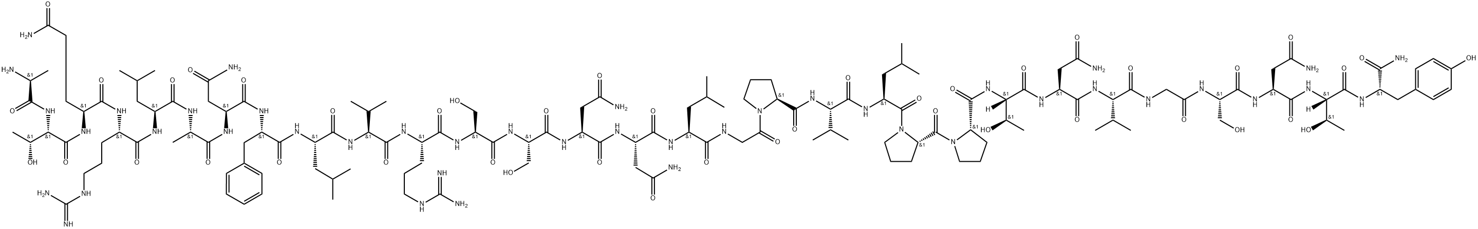 AMYLIN (8-37) (RAT) Struktur