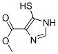 1H-Imidazole-4-carboxylicacid,5-mercapto-,methylester(9CI) Struktur