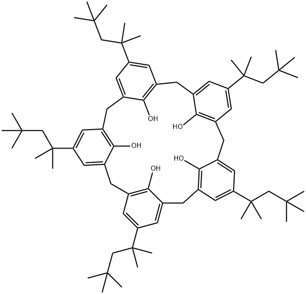 P-TERT-OCTYLCALIX[5!ARENE Struktur