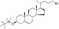 (3β)-24-BroMo-3-[(tert-butyl)diMethylsilyloxy]-chol-5-ene Struktur