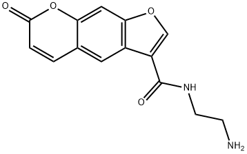 3-((2-aminoethyl)carbamoyl)psoralen Struktur