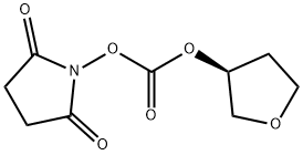 (3S)-TETRAHYDROFURANYLSUCCINIMIDYL-CARBONATE Struktur