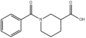 1-Benzoyl-3-piperidinecarboxylic acid Struktur