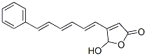 5-Hydroxy-4-[(1E,3E,5E)-6-phenyl-1,3,5-hexatrienyl]furan-2(5H)-one Struktur