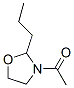 Oxazolidine, 3-acetyl-2-propyl- (9CI) Struktur