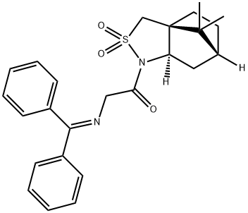 (-)-N-(Diphenylmethylene)glycinyl-(2R)-bornane-10,2-sultam Struktur