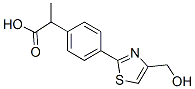 α-Methyl-4-[4-(hydroxymethyl)-2-thiazolyl]benzeneacetic acid Struktur