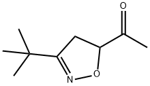 Ethanone, 1-[3-(1,1-dimethylethyl)-4,5-dihydro-5-isoxazolyl]- (9CI) Struktur