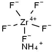 ammonium pentafluorozirconate(1-) Struktur