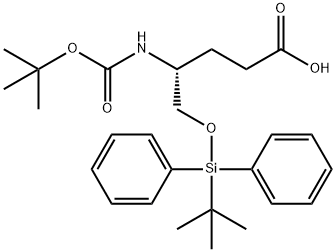 (R)-4-(BOC-AMINO)-5-TBDPS-PENTANOIC ACID Struktur