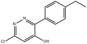 6-CHLORO-3-(4-ETHYLPHENYL)-4-PYRIDAZINOL Struktur