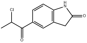 5-(2-chloropropionyl) -2(1H,3H)-indolone Struktur