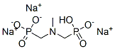 trisodium hydrogen [(methylimino)dimethylene]diphosphonate Struktur