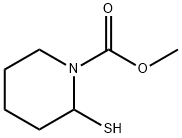 1-Piperidinecarboxylic  acid,  2-mercapto-,  methyl  ester Struktur