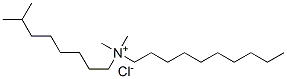 N-isononyl-N,N-dimethyl decanaminium chloride Struktur