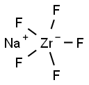 sodium pentafluorozirconate(1-) Struktur