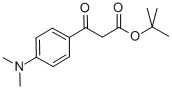 BETA-OXO-4-DIMETHYLAMINO-BENZENEPROPANOIC ACID 1,1-DIMETHYLETHYL ESTER Struktur