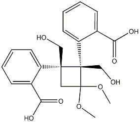 (1S,2S)-1,2-Bis(benzoyloxyMethyl)-2,3-diMethyoxy-cyclobutane Struktur