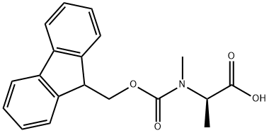 Fmoc-D-Me-Ala-OH Struktur