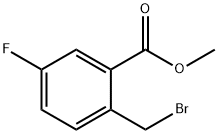 METHYL 2-BROMOMETHYL-5-FLUORO-BENZOATE Struktur