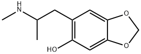 (+-)-6-HYDROXY-3,4-METHYLENEDIOXY-*METHA MPHETAMINE Struktur