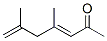 3,6-Heptadien-2-one, 4,6-dimethyl- (9CI) Struktur