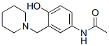 N-(4-HYDROXY-3-(1-PIPERIDINYLMETHYL) PHENYL)ACETAMIDE Struktur