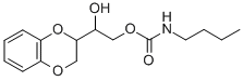 1-(1,4-Benzodioxan-2-yl)-1,2-ethanediol 2-butylcarbamate Struktur