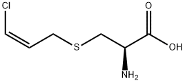 S-(3-chloro-2-propenyl)cysteine Struktur