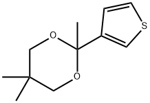 3-(2,5,5-Trimethyl-1,3-dioxan-2-yl)thiophene Struktur