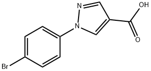 1-(4-bromophenyl)-1H-pyrazole-4-carboxylic acid Struktur