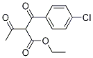 Benzenepropanoic acid, .alpha.-acetyl-4-chloro-.beta.-oxo-, ethyl ester Struktur